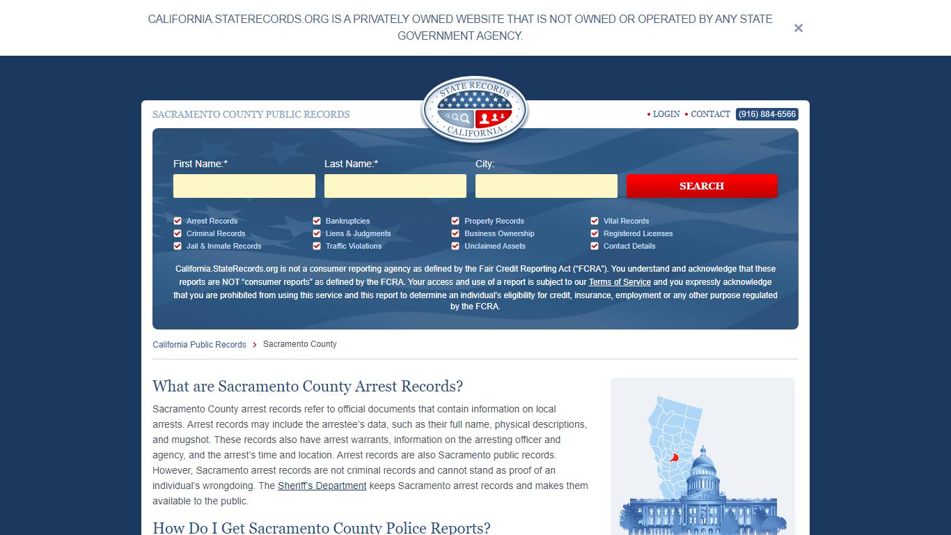 SACRAMENTO COUNTY PUBLIC RECORDS